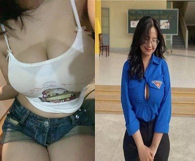 Em sinh viên tình nguyện bộ ngực lớn